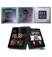 Tuya 4-Inch Smart Main Control Panel PP01-Z, Alexa Voice Built-in, Touchscreen, WiFi, Home Automation Hub, Black, App/Alexa Integration